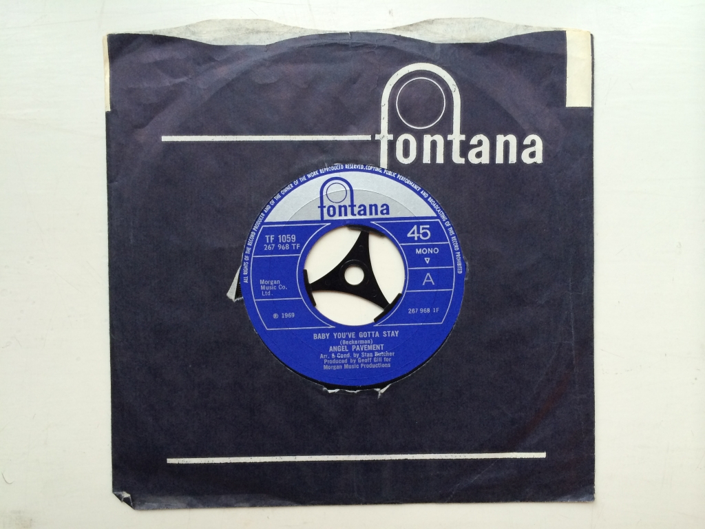 For sale: Angel Pavement - Baby You've Gotta Stay / Green Mell... UK 1969 Fontana | Psych, Pop