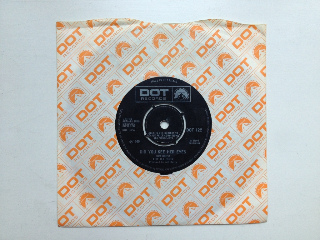 For sale: The Illusion - Falling In Love / Did You See Her Eyes  UK 1969 Dot Records | Psych, Garage, Rock