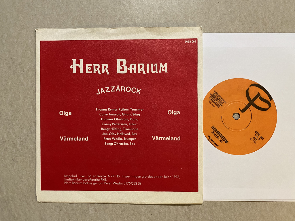 For sale: Herr Barium - Jazz&aring;rock Sweden 1977 DGB | Rock, Jazz