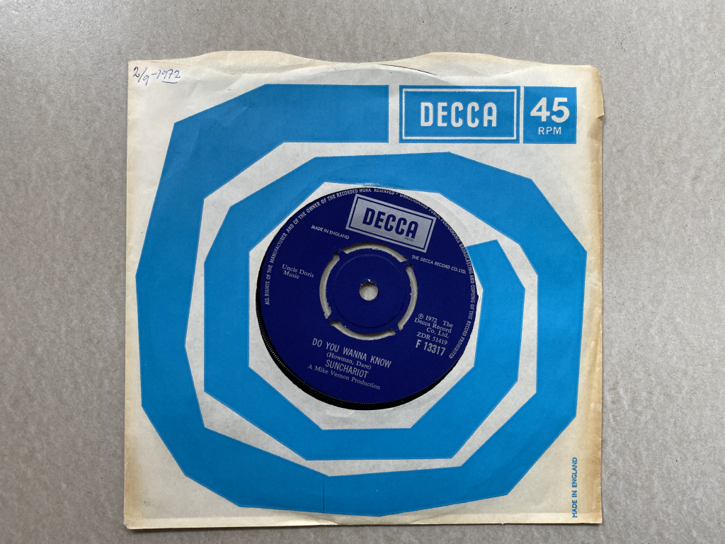 For sale: Sunchariot - Rosemarie / Do You Wanna Know UK 1972 Decca | Rock, Glam