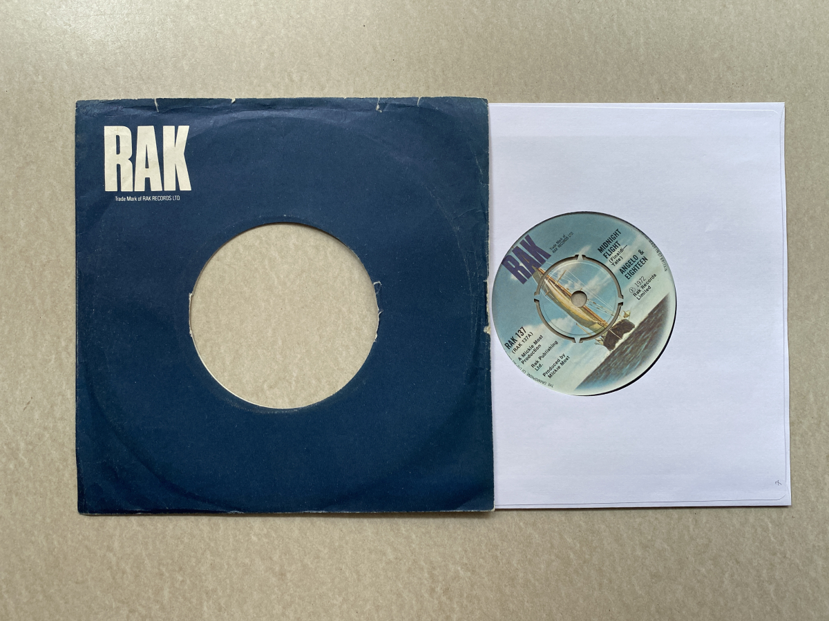 For sale: Angelo & Eighteen - Midnight Flight UK 1972 RAK | Psych, Glam